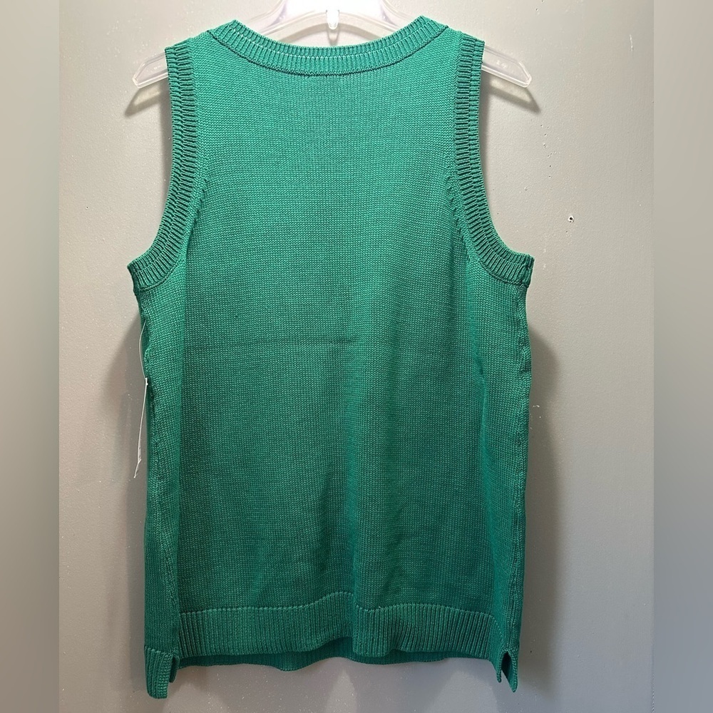 Chico's Green Ribbed Tank Top - Picture 6 of 6